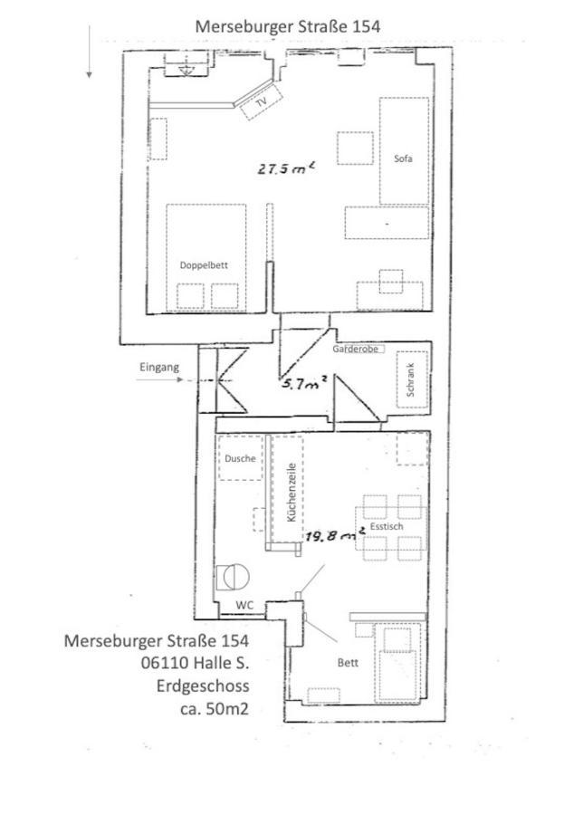Appartement "Gudrun" Inklusive Parkplatz Halle  Exterior foto